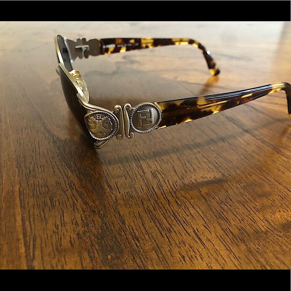 Vintage Fendi Bronze Tortoise Sunglasses Mod FS140
